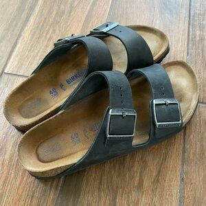 Black Leather Birkenstock Arizona Sandal Women’s 40